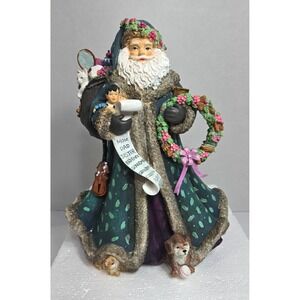 San Francisco Music Box Company Santa W/ List "We Wish You A Merry Christmas"